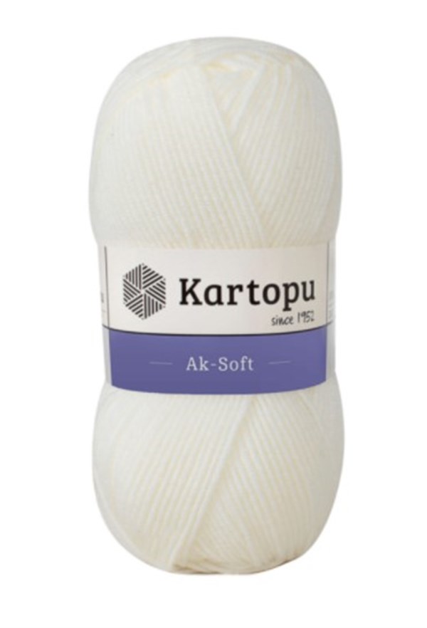 Kartopu Ak-Soft K019 | El Örgü İpi