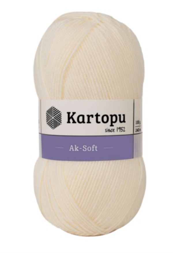 Kartopu Ak-Soft K025 | El Örgü İpi