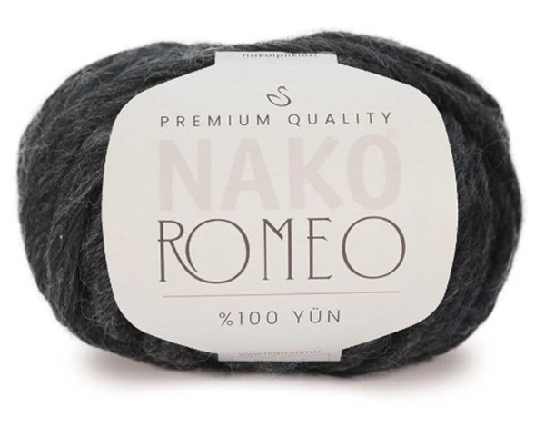 Nako Romeo 1441 Antrasit | Tüylenmeyen İp | El Örgü İpi