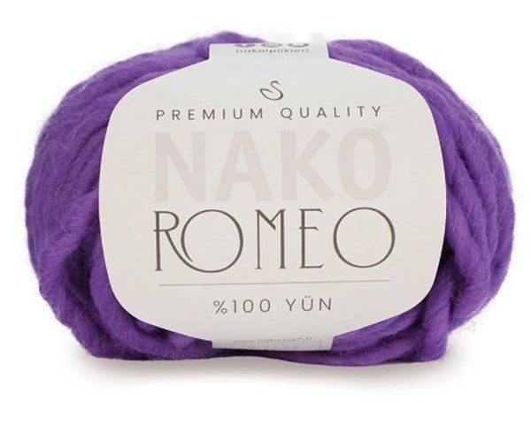 Nako Romeo 6656 Mor | Tüylenmeyen İp | El Örgü İpi