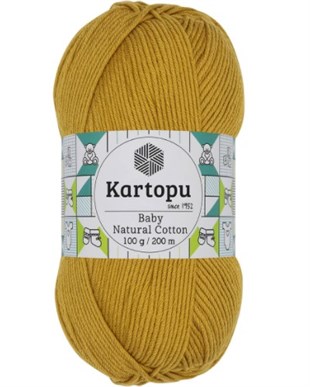 Kartopu Baby Naturel Cotton K310 Hardal | 5 Yumak