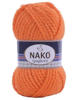 Nako Spaghetti 93 Neon Turuncu | Kışlık Nako İpi Yünlü